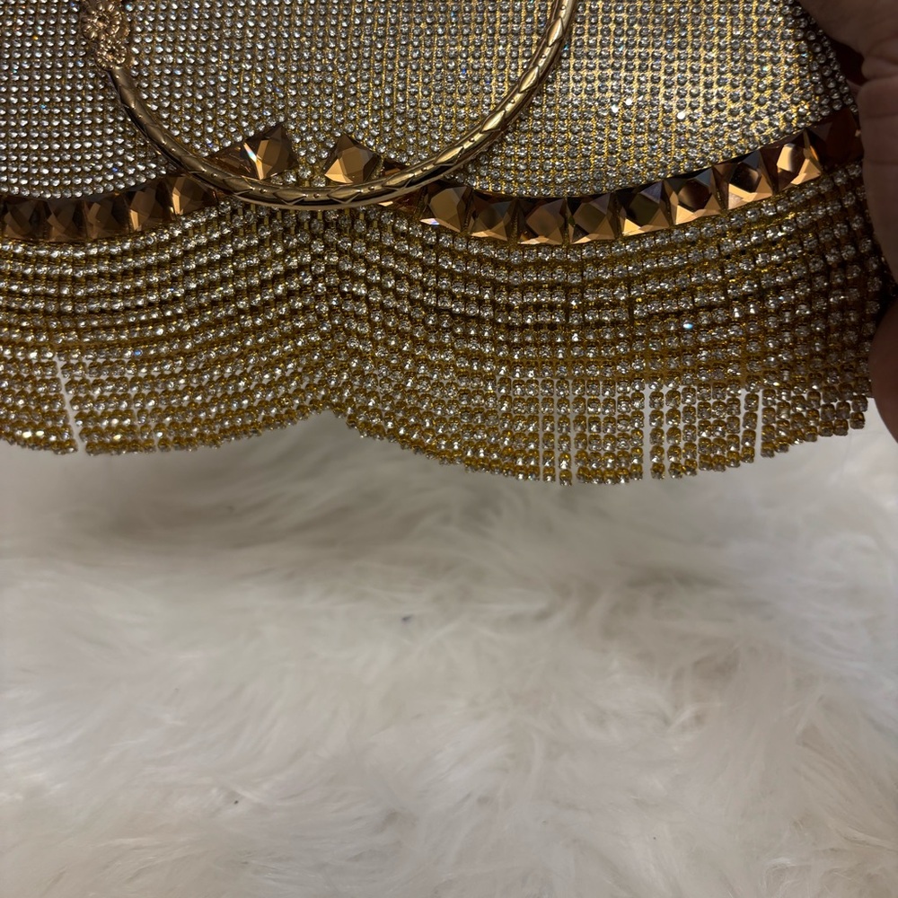 Gold Rhinestone Clutch